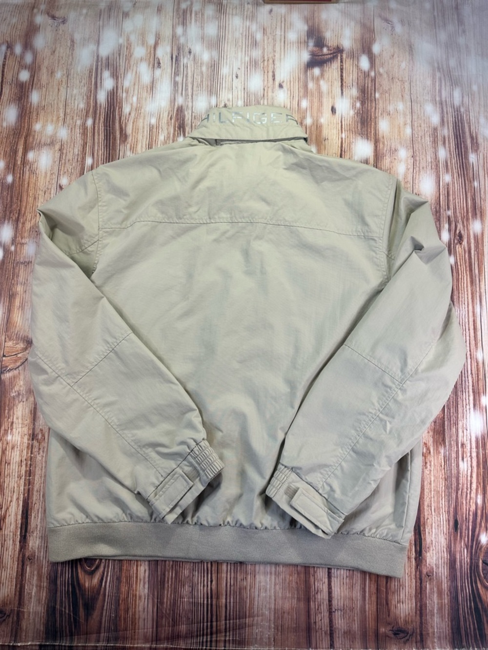 Tommy Hilfiger Men's Beige Full Zip Spell Out Yacht Hooded Jacket Size XXL - Picture 3 of 16
